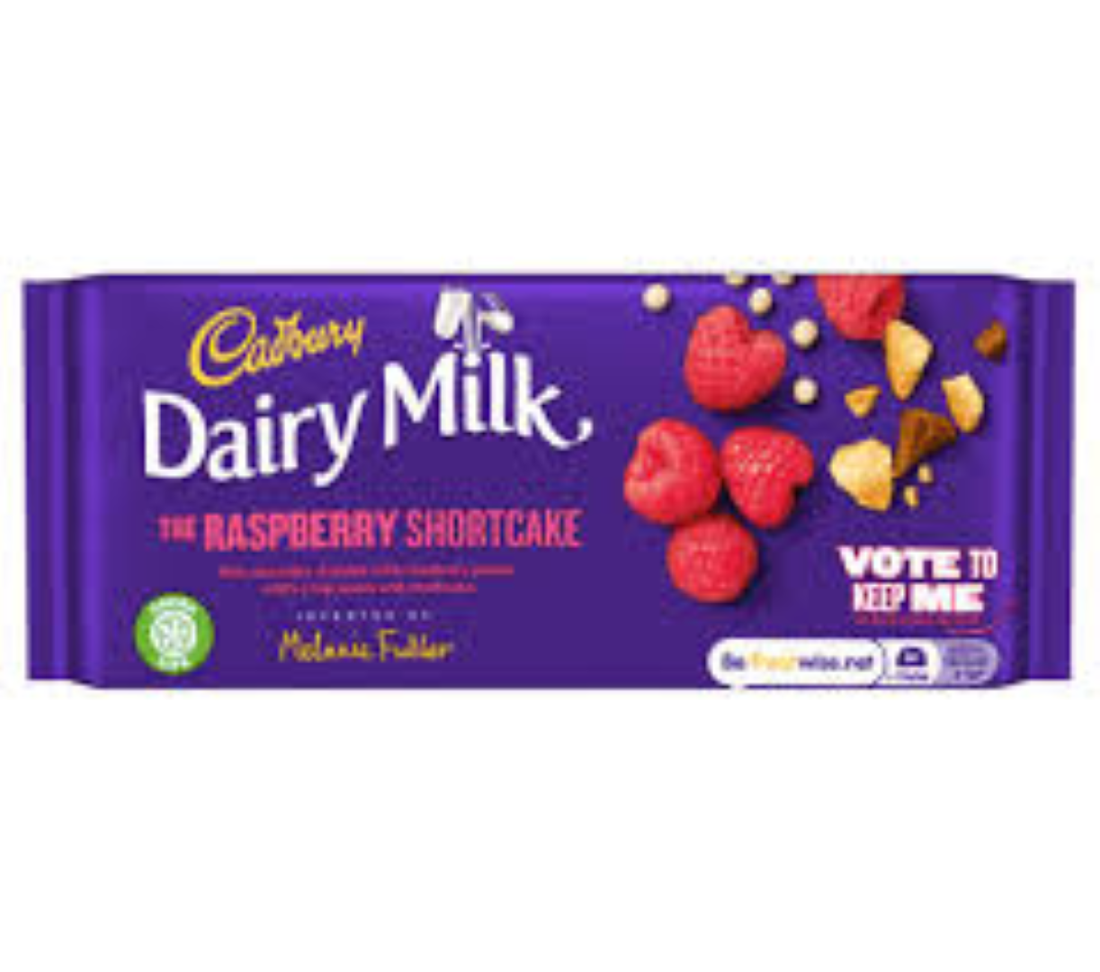 CAD DAIRY MILK SHORTCAKE RASPBERRY 110G